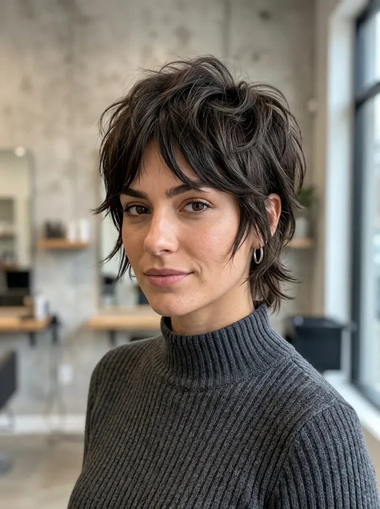 Short Mullet Wolf Cut