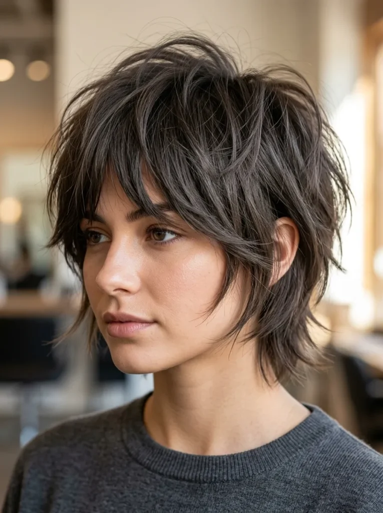 Short Shaggy Wolf Cut