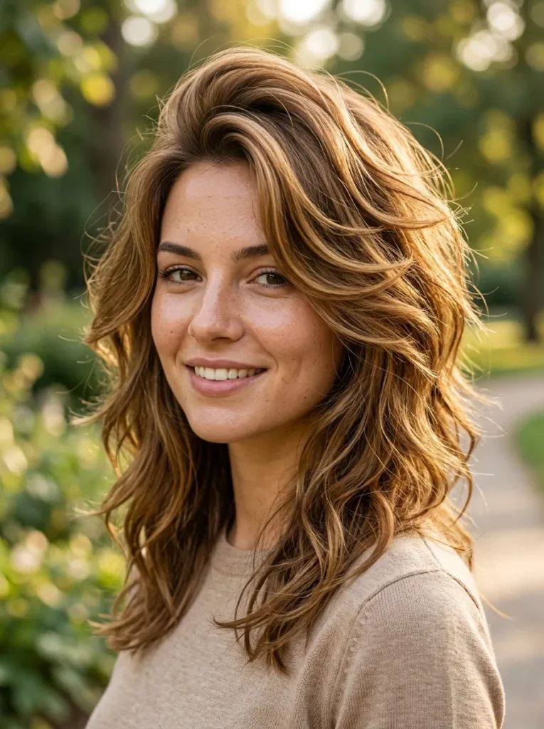 Shoulder-Length Tousled Layers