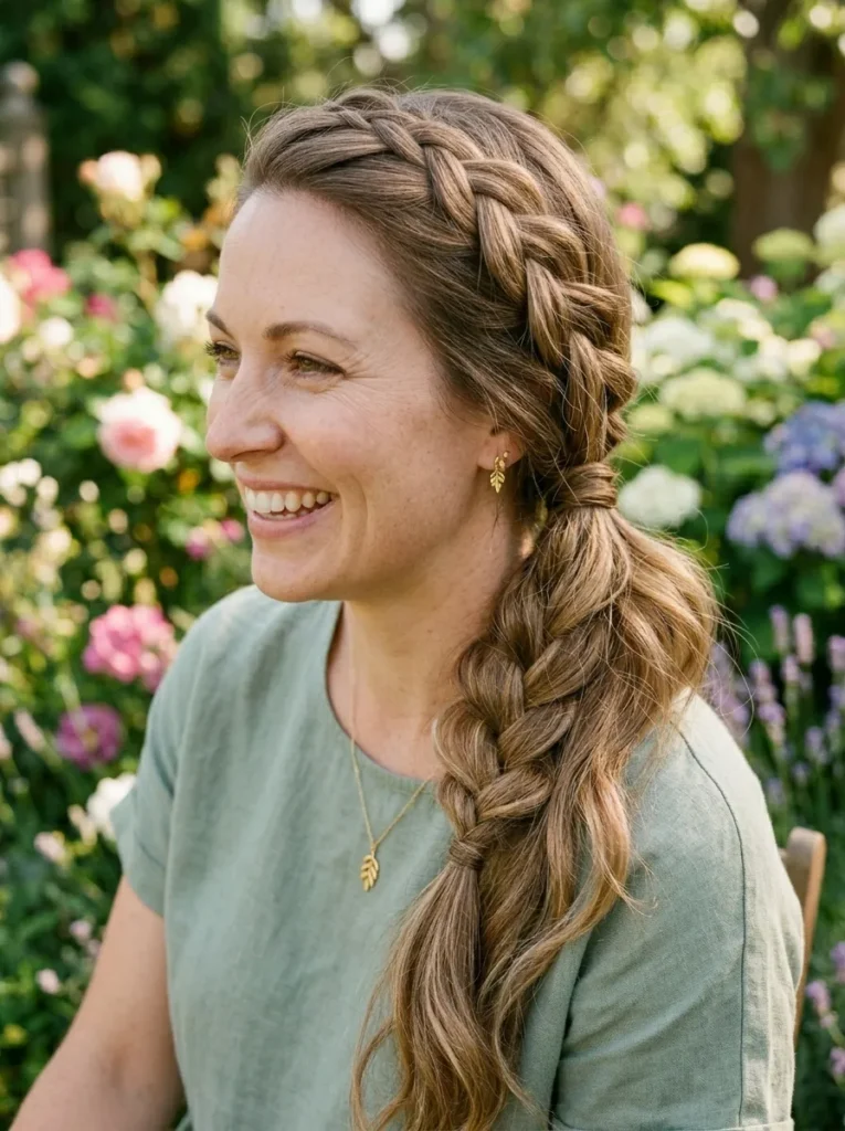 Side Braid Ponytail