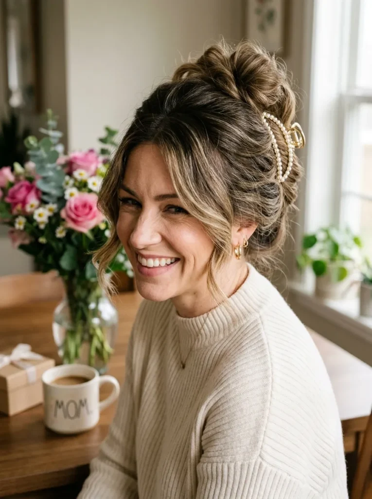 Simple Claw Clip Updo