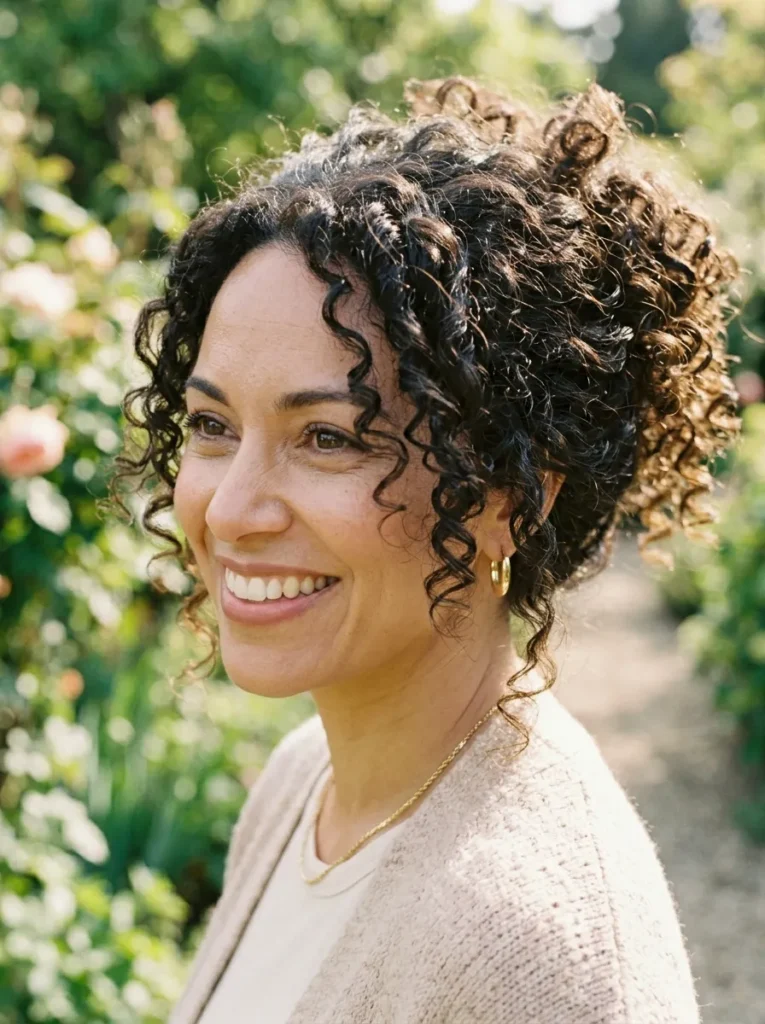 Simple Curly Updo