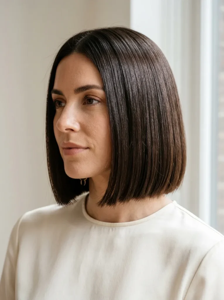 Sleek Blunt Bob