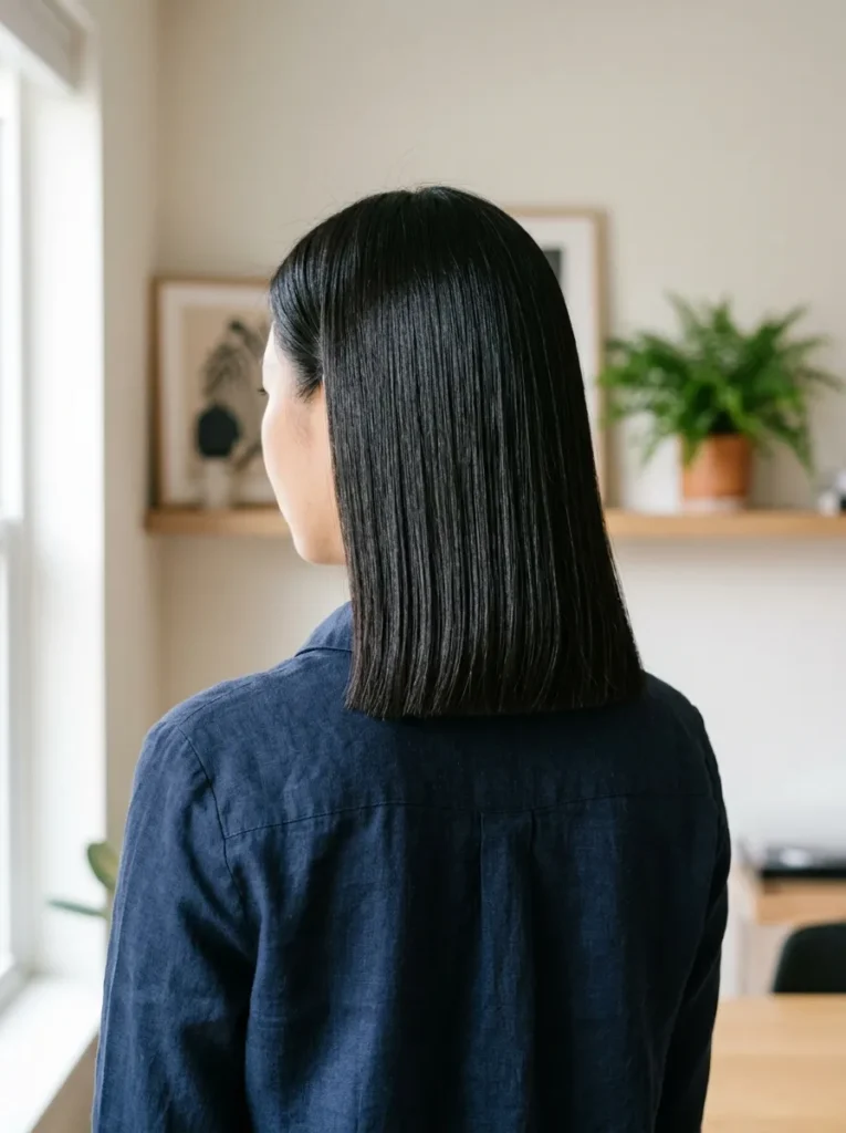 Sleek Collarbone Bob