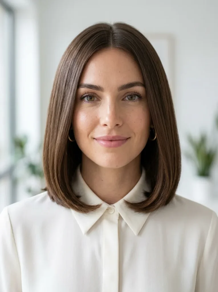 Sleek Lob Blowout