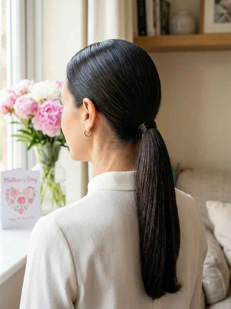 Sleek Low Ponytail