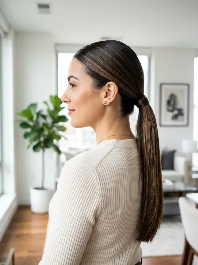 Sleek Low Ponytail