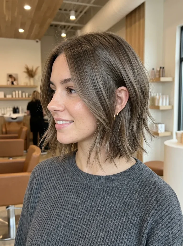 Sleek Shaggy Wolf Bob