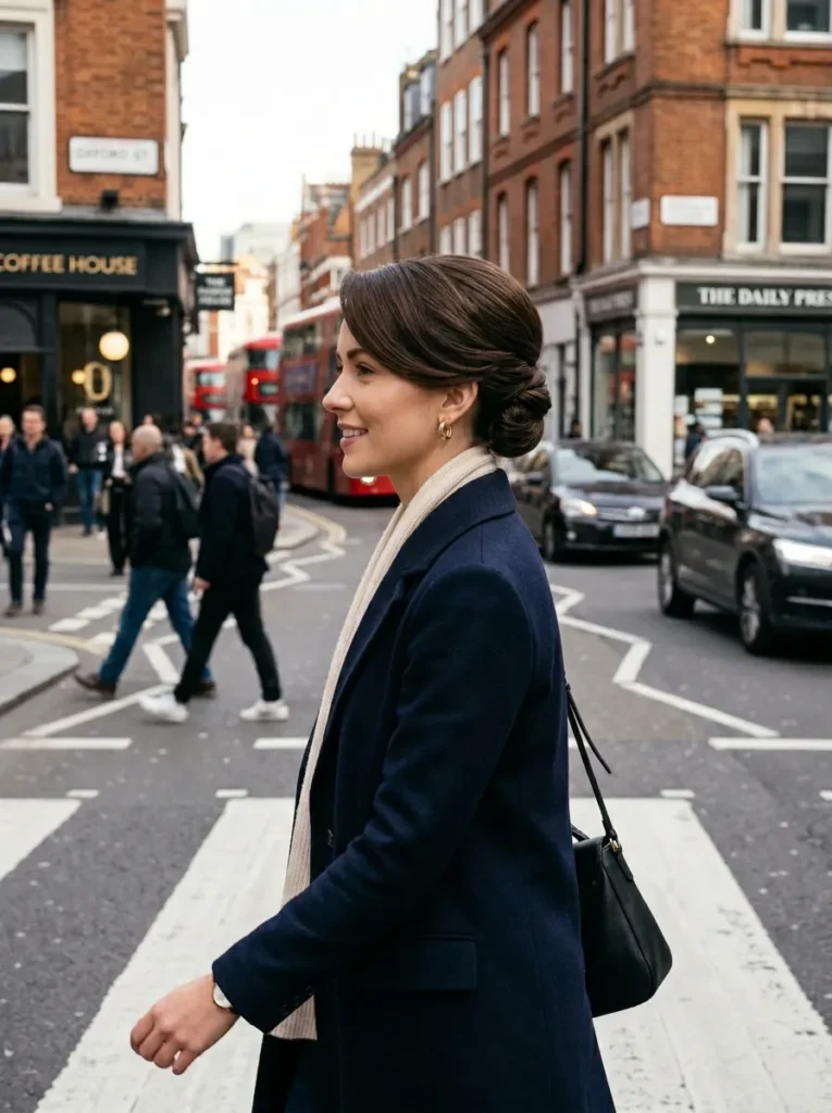 Sleek Side Sweep Updo