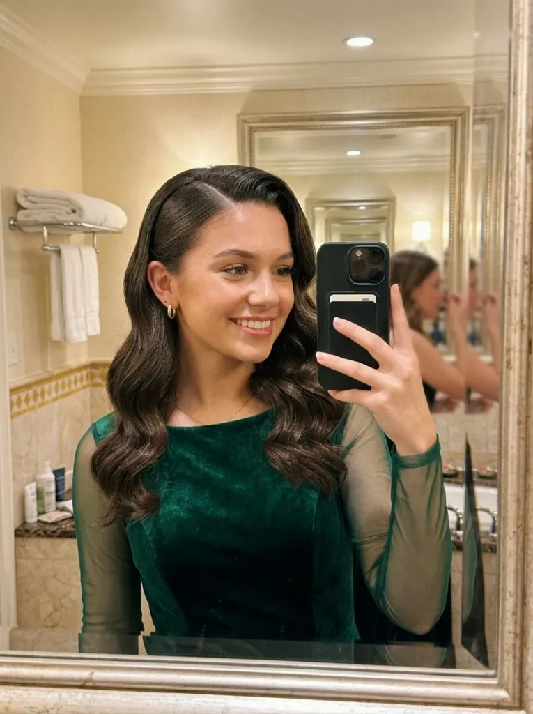 Sleek Side Swept Waves