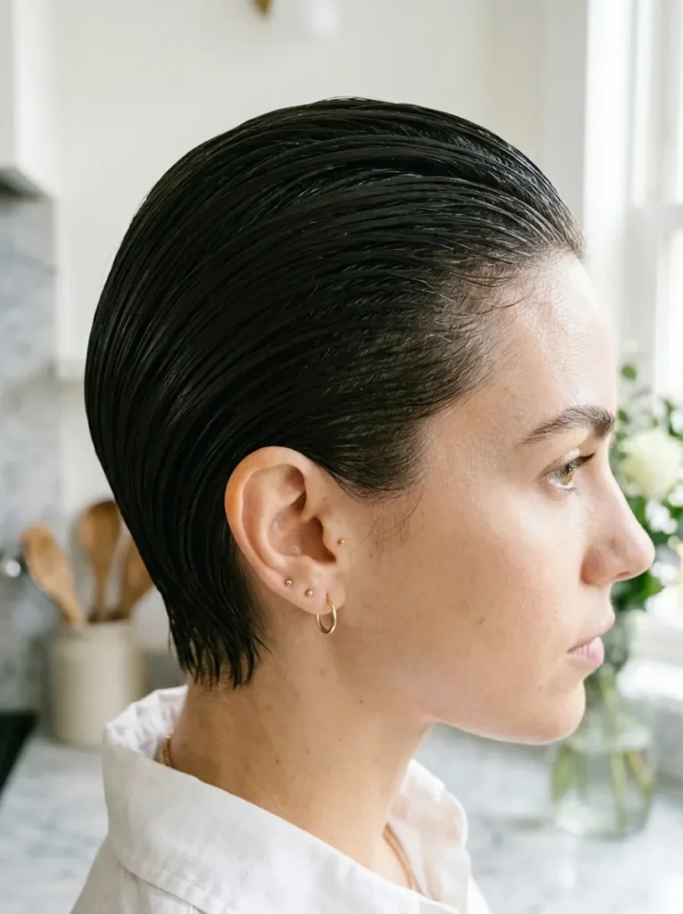 Slicked Back Crop
