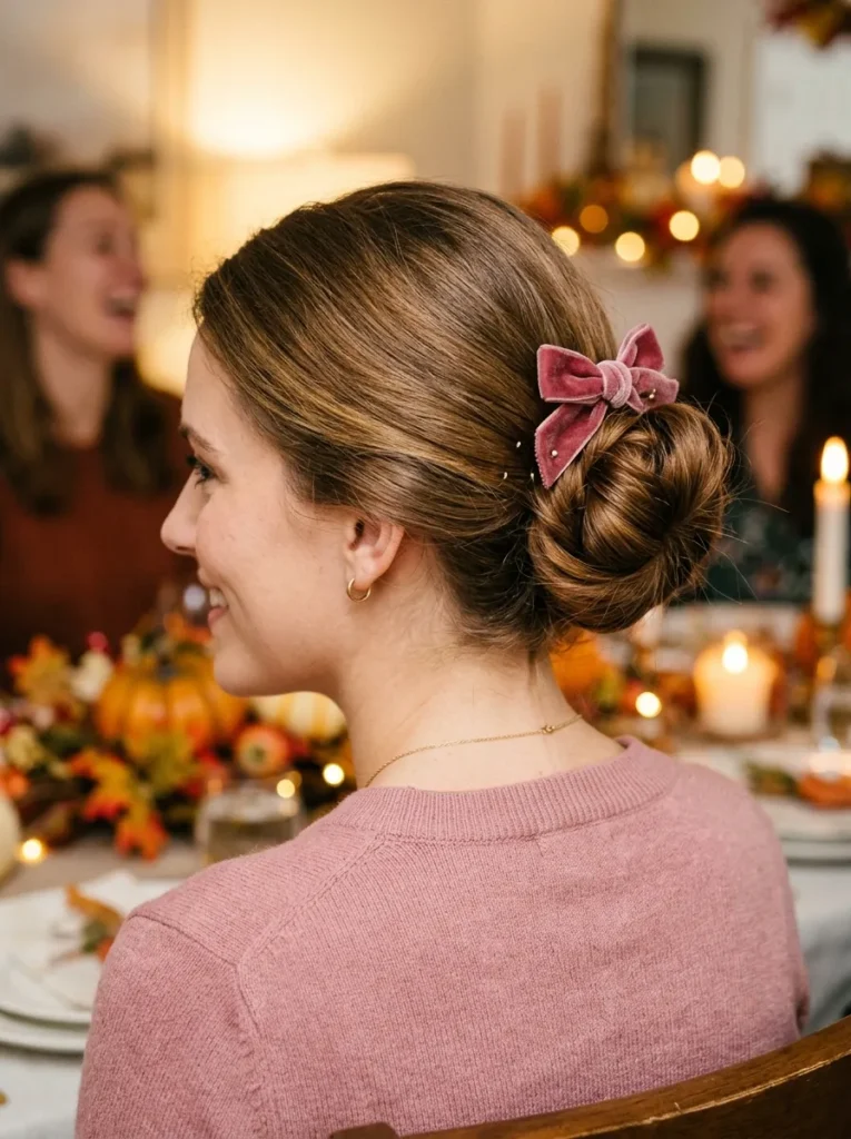 Soft Bow Accent Bun