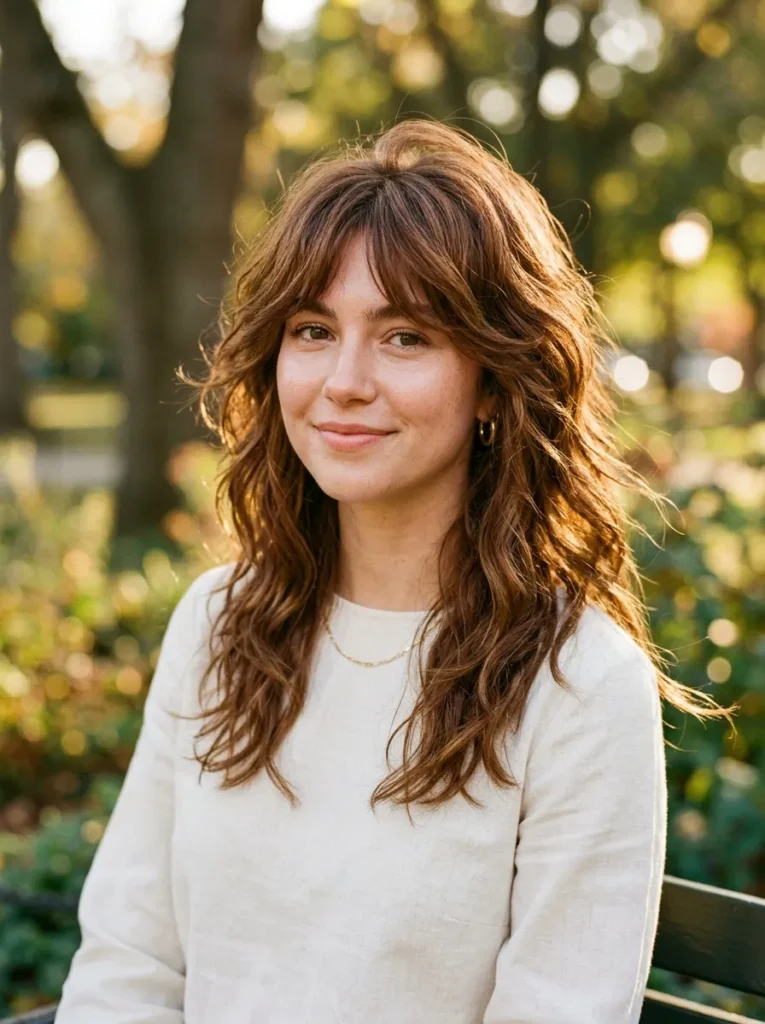 Soft Chestnut Wolf Cut