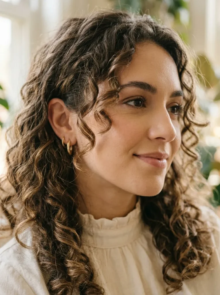 Soft Face Framing Curls