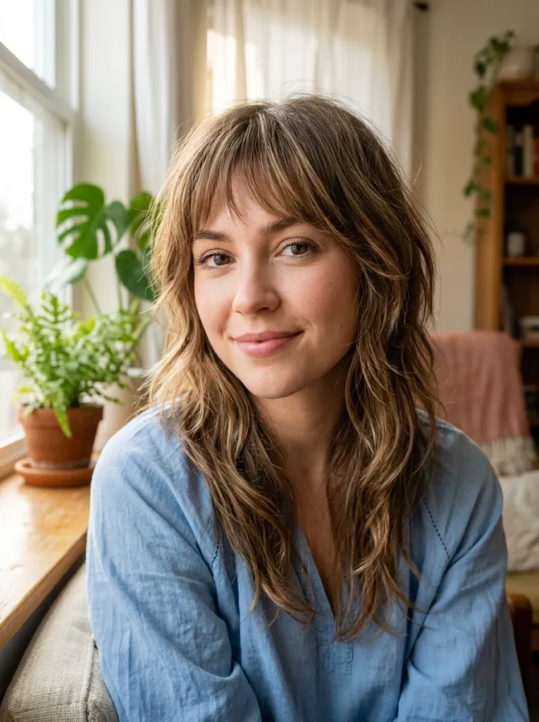 Soft Fringe Wolf Cut