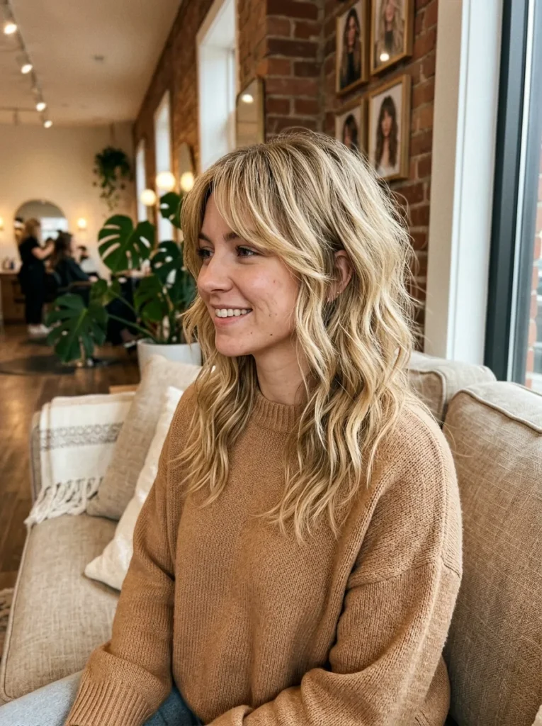 Soft Wavy Blonde Wolf