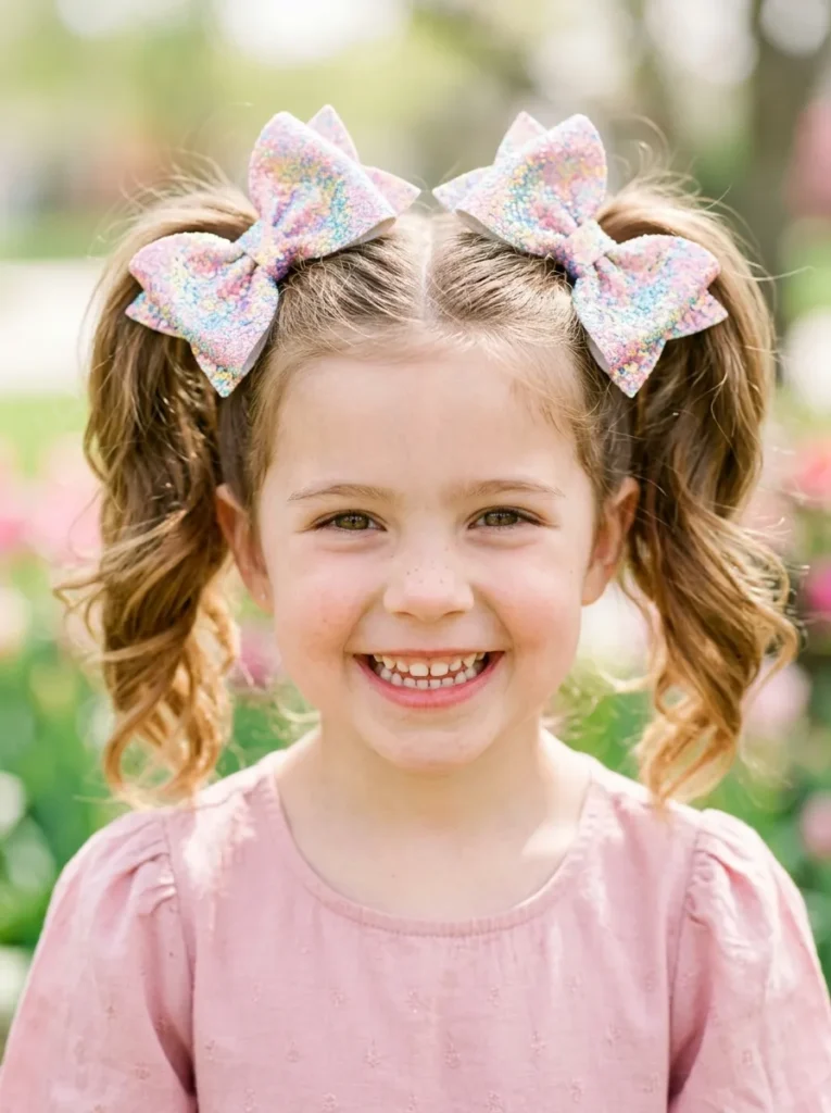 Sparkle Bow Pigtails