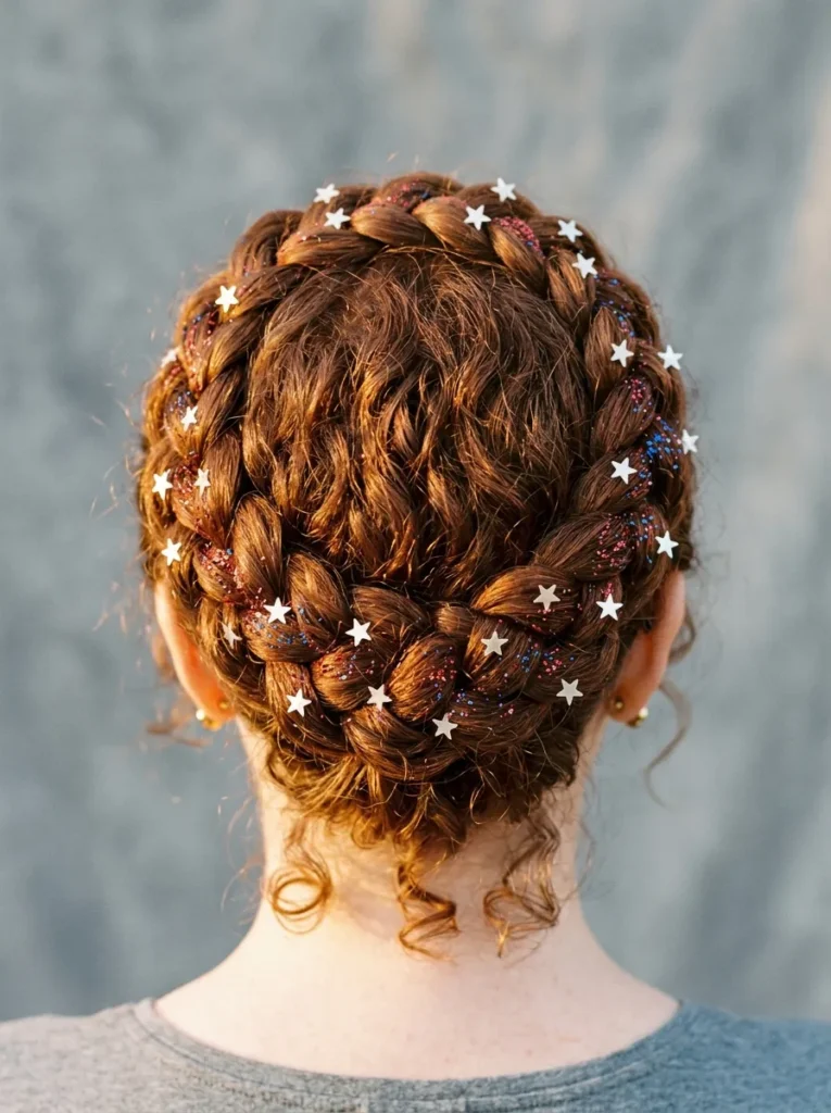 Sparkle Crown Braid