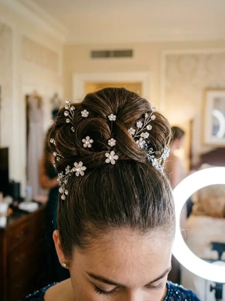 Sparkly Accented Bun