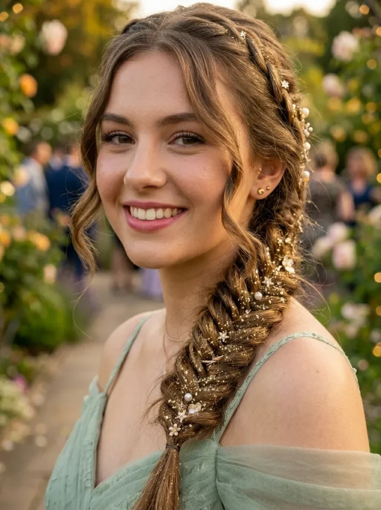 Sparkly Fishtail Braid