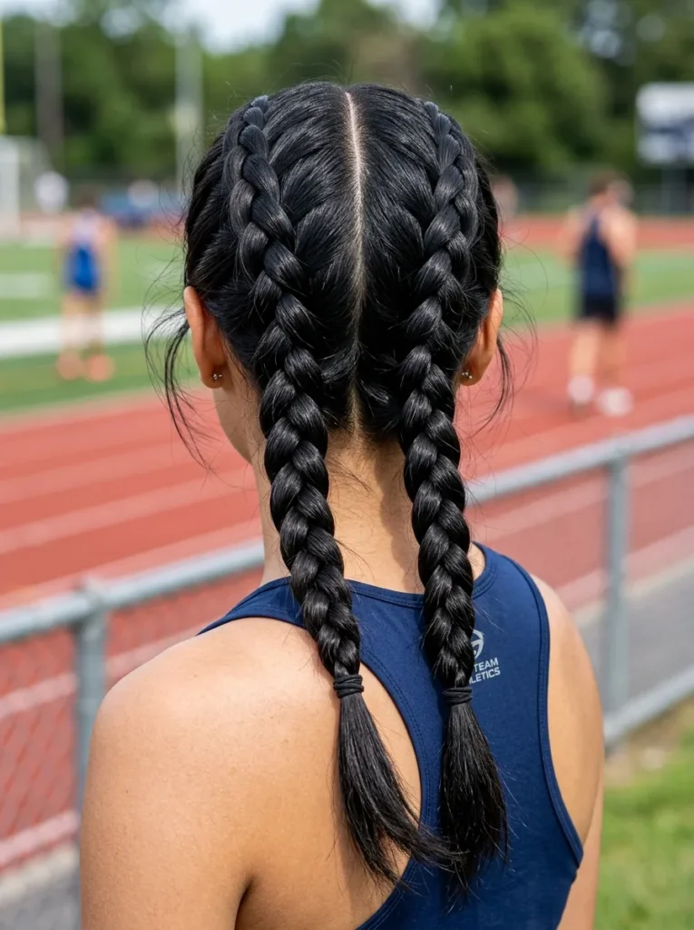 Sporty Pigtail Braids