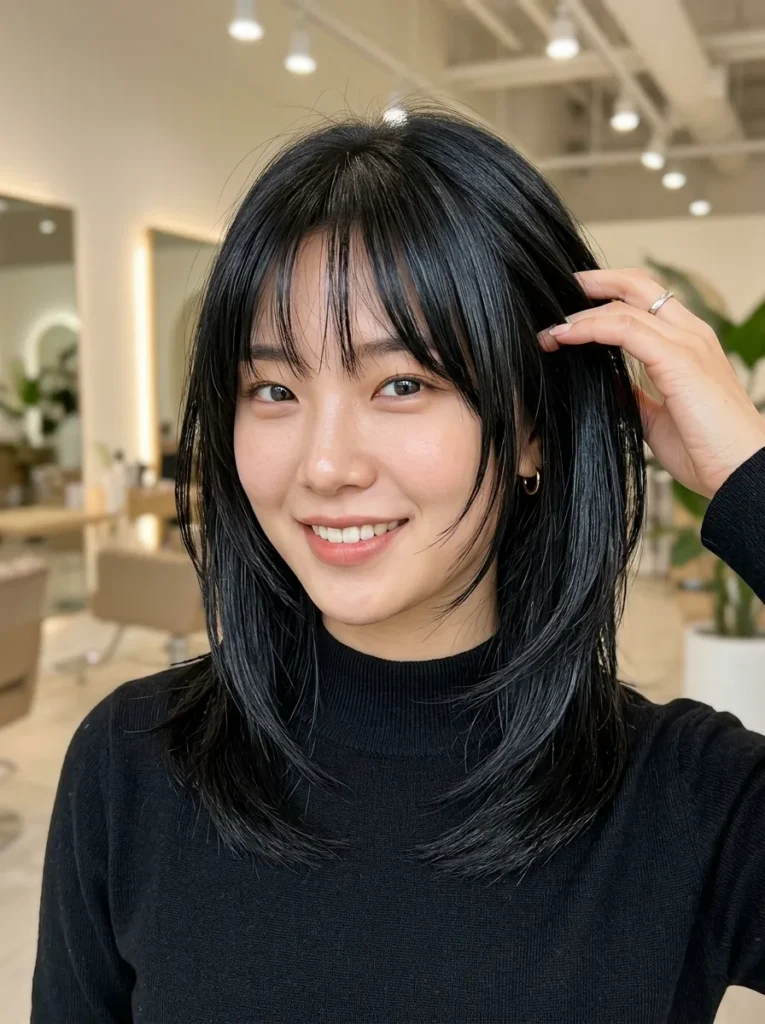 Straight Korean Wolf Cut