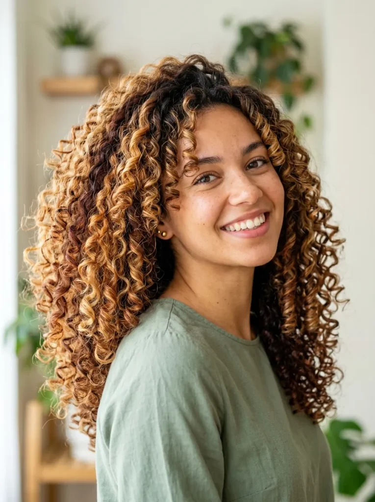 Textured Calico Curls
