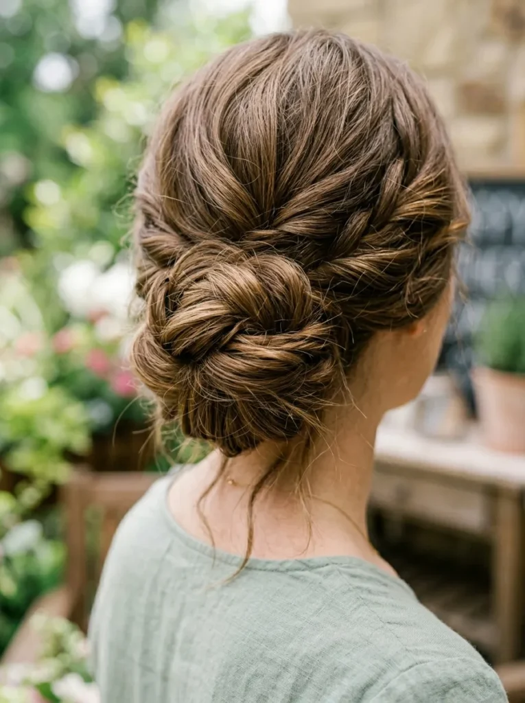 Textured Chignon Bun