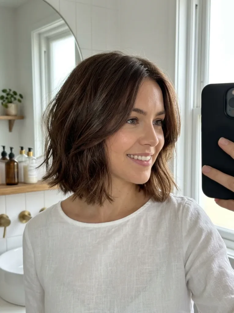 Textured Chocolate Bob