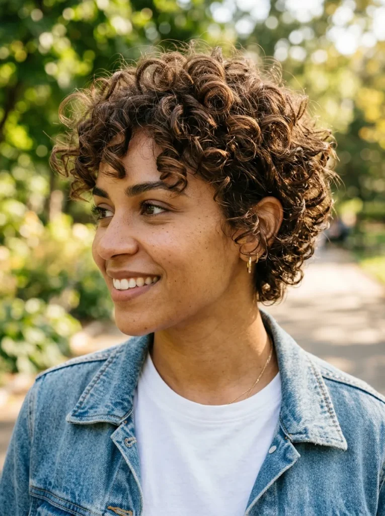 Textured Curly Pixie