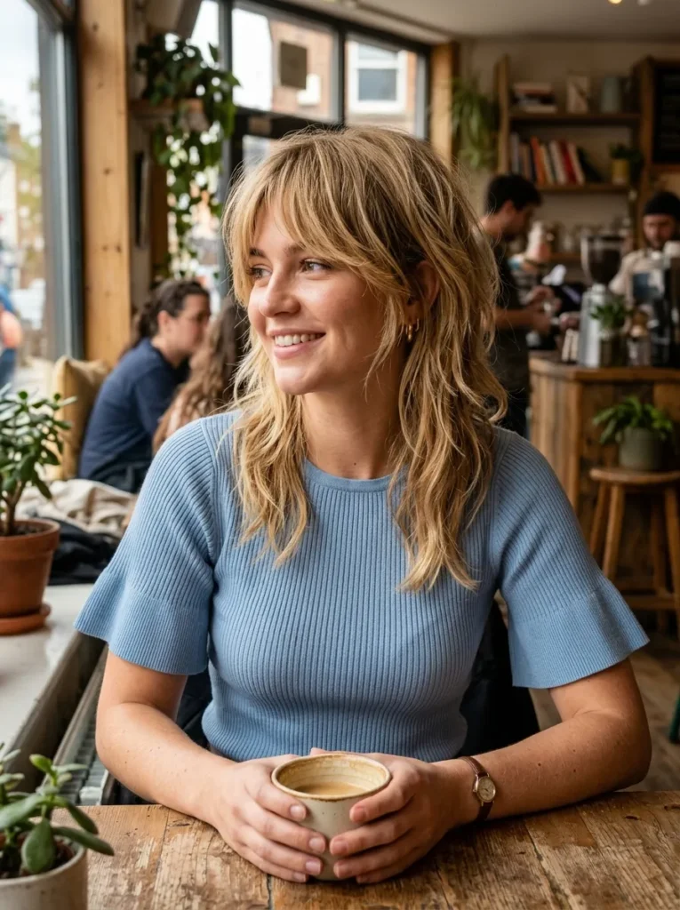 Textured Medium Wolf Cut