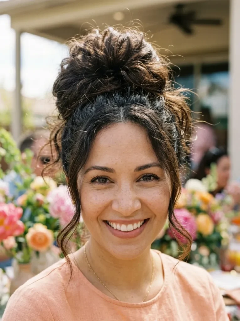 Textured Messy Bun