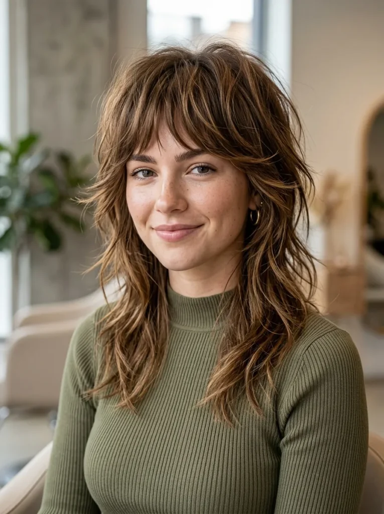 Textured Mullet Wolf Cut