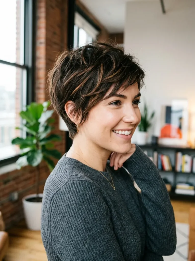 Textured Pixie Cut