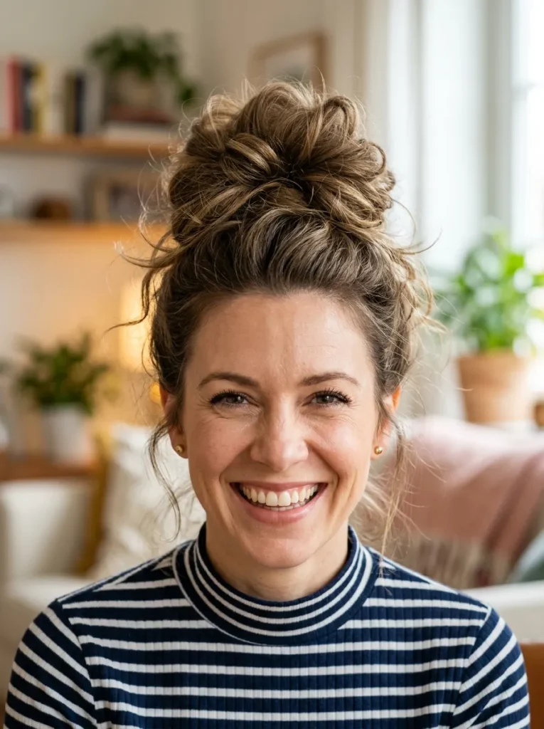 Textured Top Knot