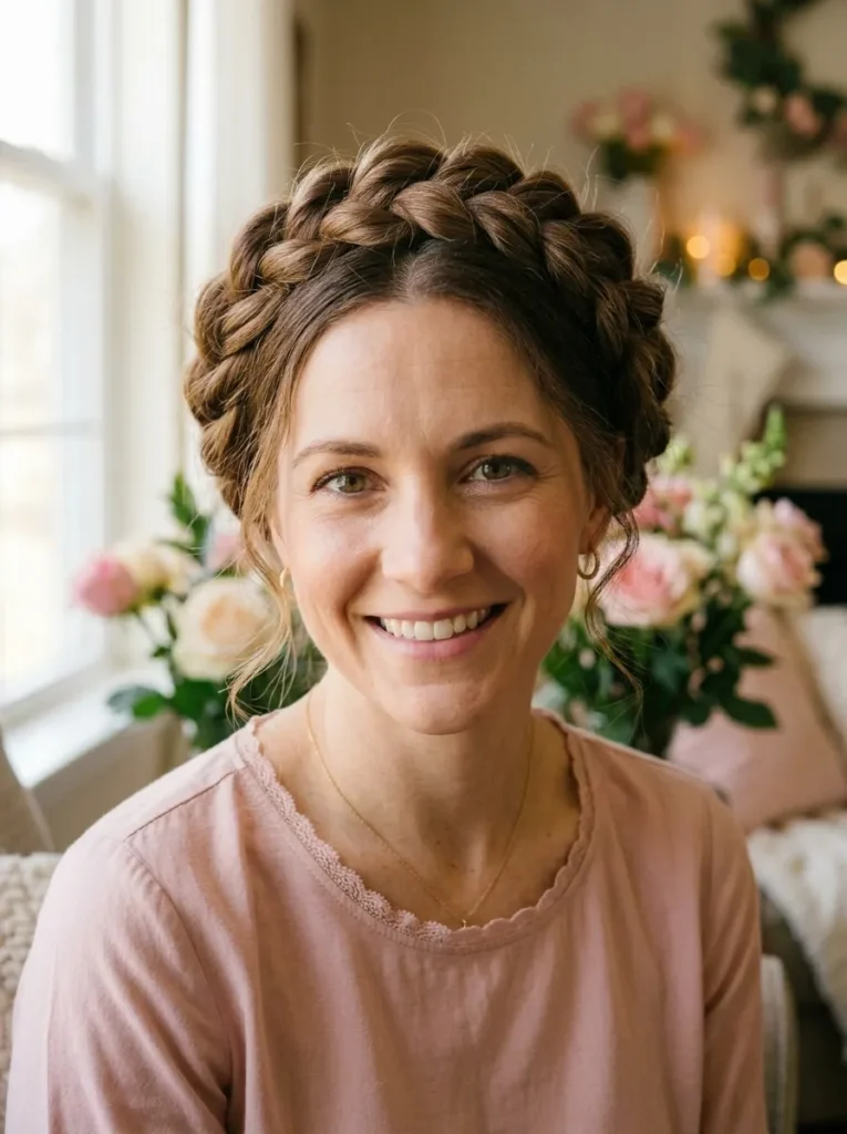 Twisted Crown Updo