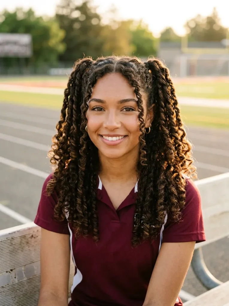 Twisted Curly Pigtails