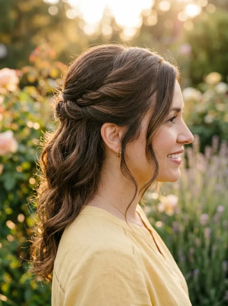 Twisted Half Updo