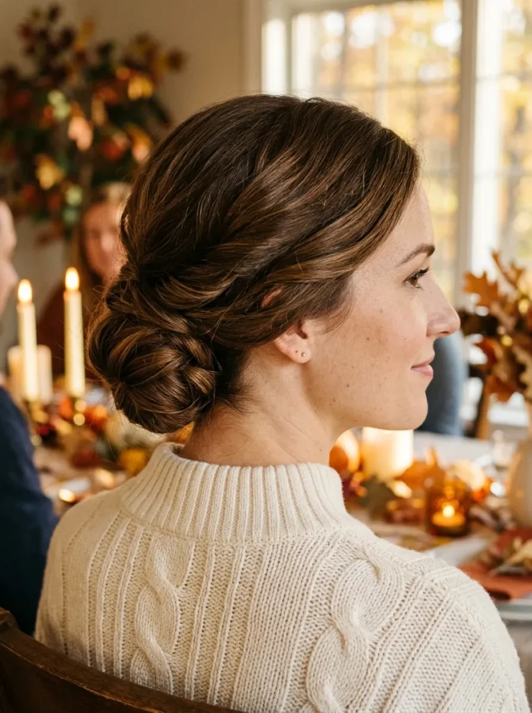 Twisted Low Bun
