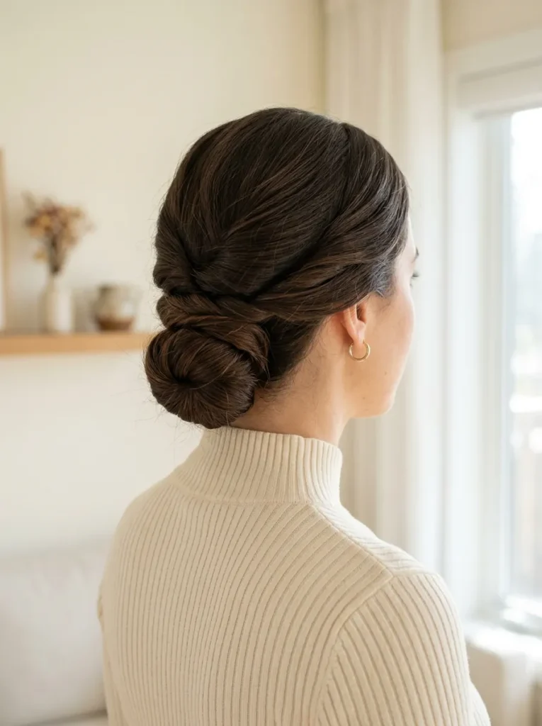 Twisted Low Bun