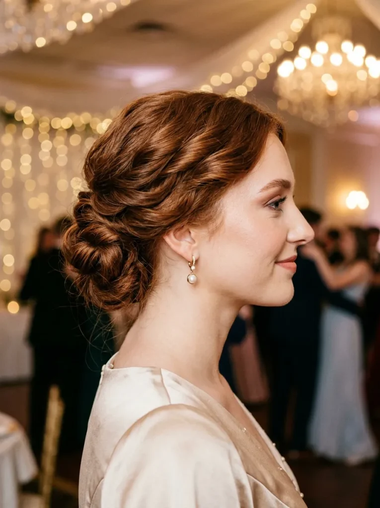 Twisted Low Bun Updo