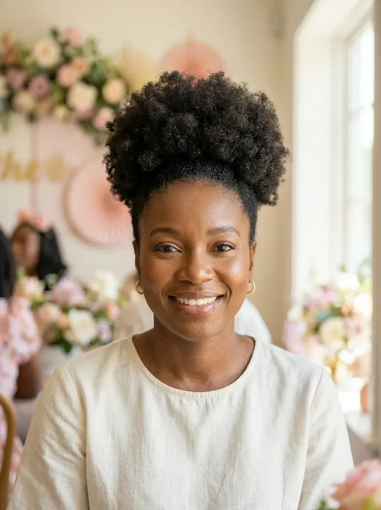 Voluminous Afro Puff