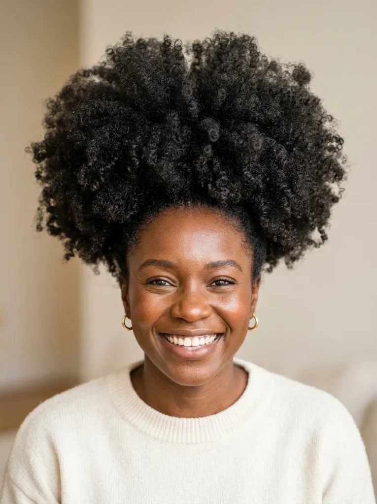 Voluminous Afro Puff