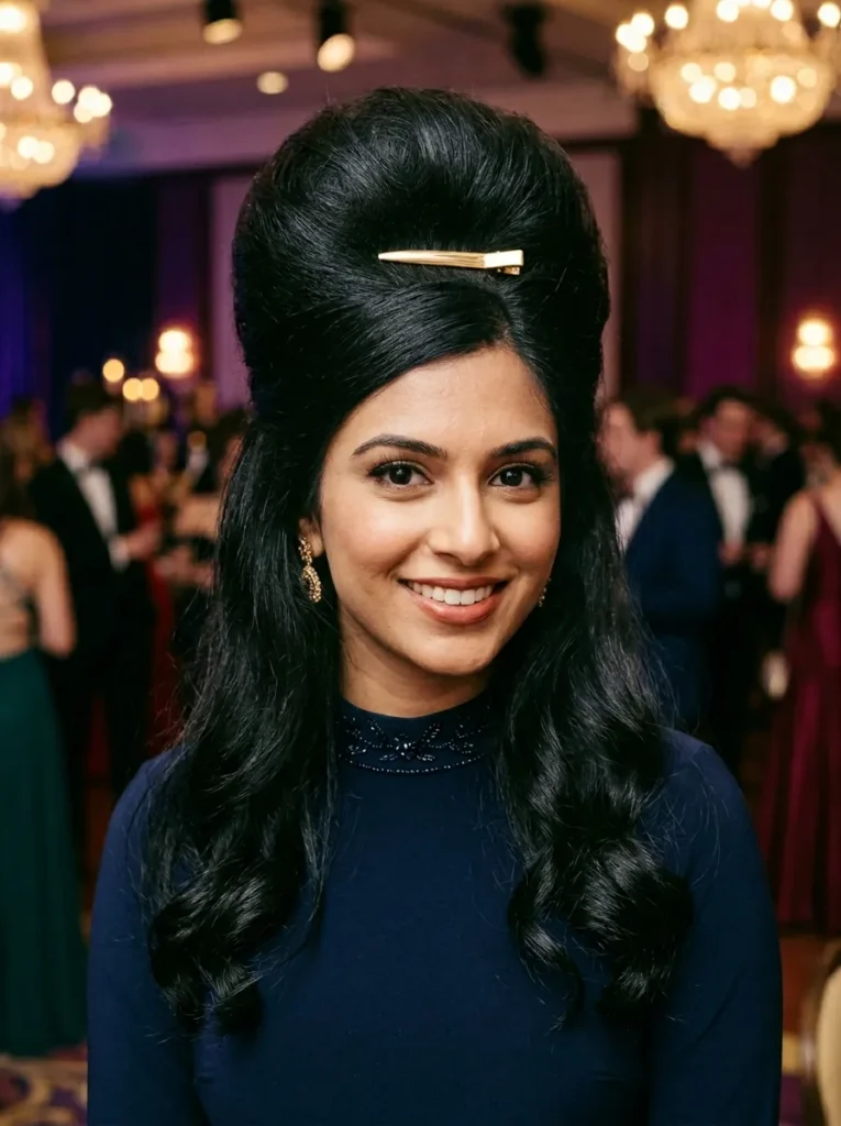 Voluminous Bouffant Half Up