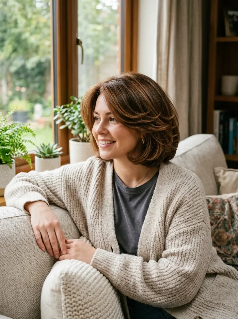 Voluminous Brown Sugar Bob