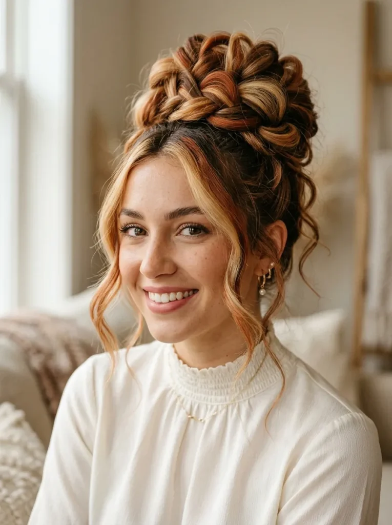 Voluminous Calico Bun