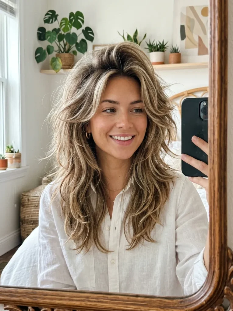 Voluminous Layered Wolf Cut