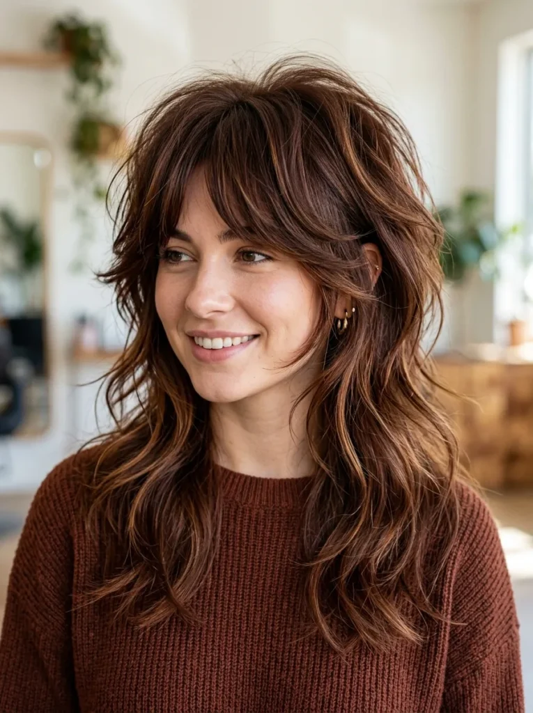 Voluminous Layered Wolf Cut