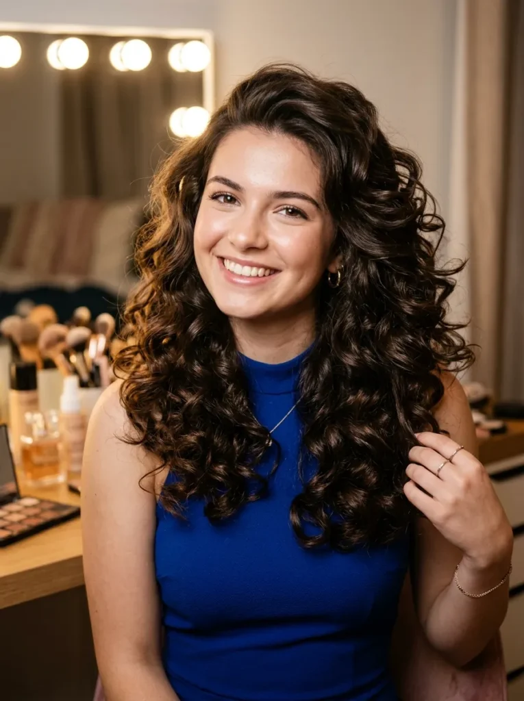 Voluminous Loose Curls