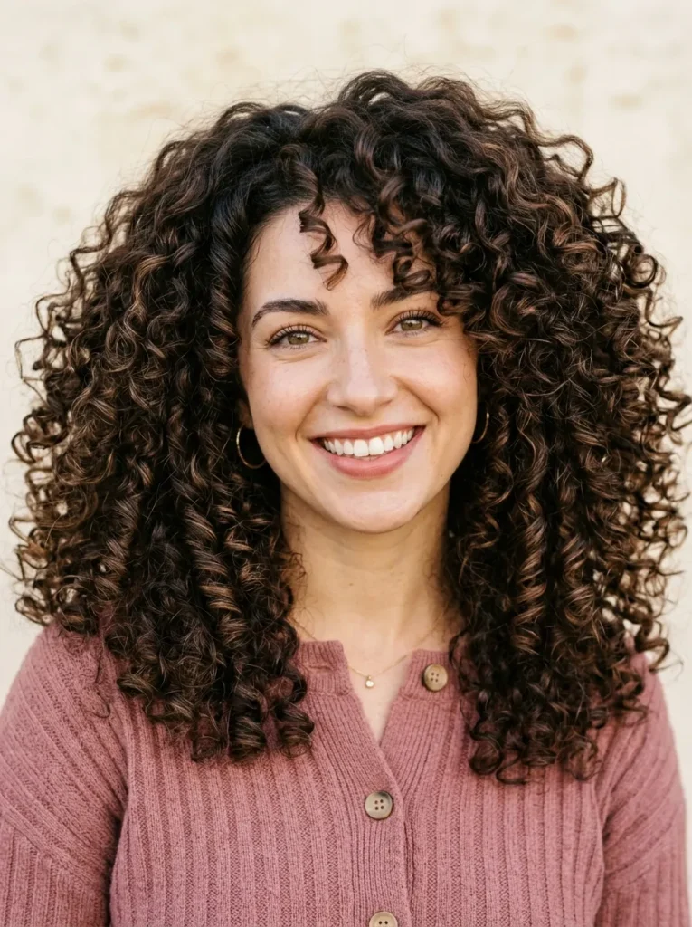 Voluminous Mocha Curls